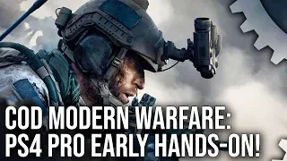 [4K] Call of Duty Modern Warfare - Early PS4 Pro Multiplayer Hands-On In 4K!