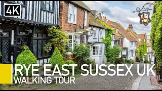 A 4K Walk Through Medieval Rye, East Sussex, England | 4K full walking tour