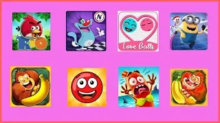 Red Ball 4, Love Balls, Angry Birds, Banana KONG, Kong, Oggy Racing