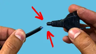 Smart Way to Effectively Repair Broken Plastic Plugs! | DIY Electrical Plug Fix