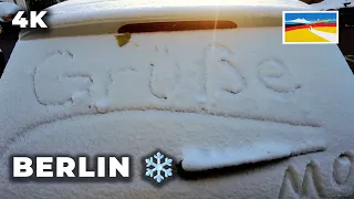 Walking in Light Snow in Berlin, Germany ❄️ [4K and 3D Sound]