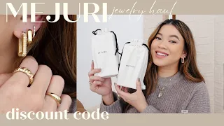 NEW Mejuri Jewelry Haul | U-hoop collection, Earring stacks & Mejuri Influencer Discount Code