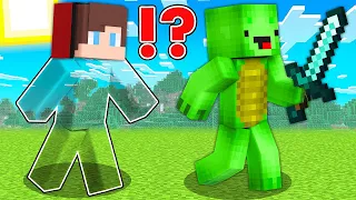 JJ Became INVISIBLE And Did Funny Pranks on Mikey - in Minecraft Maizen!