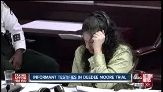 Informant says DeeDee Moore asked for help in getting rid of lottery winner's body