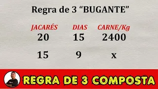 REGRA DE TRÊS COM MACETE - QUESTÃO DE CONCURSO - Prof Robson Liers - Mathematicamente