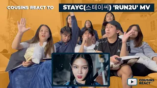 COUSINS REACT TO STAYC(스테이씨) 'RUN2U' MV