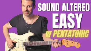 How to sound ALTERED with PENTATONIC scales ( guitar lesson / tutorial )