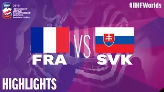 France vs Slovakia - Game Highlights - #IIHFWorlds 2019