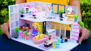 DIY Miniature Dollhouse Room ~ Rapunzel Room Decor *New*