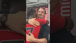 Rafael Leão tribute to Zlatan