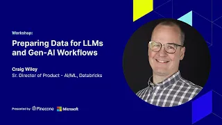Preparing Data for LLMs and Gen-AI Workflows
