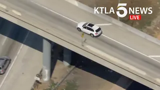 Police track vehicle across Los Angeles County freeways