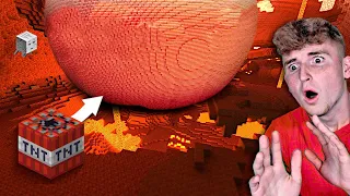 I BLEW UP THE NEW NETHER In Minecraft.. (INSANE)
