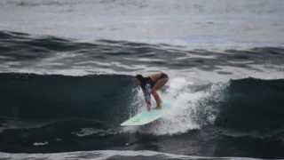 Samantha Mah - Longboard Surfing at Honoli'i