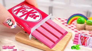 Pinkest Pink Miniature KITKAT Chocolate 🍫 Miniature Rainbow Chocolate Cake Recipes By Sam Cakes ❤️