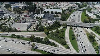 The Stack   Four level interchange drone