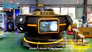 EPARK 4 Person Flying Saucer 9D Vr Simulator Electric Motion Platform Best Ufo Vr Cinema For Vr Park