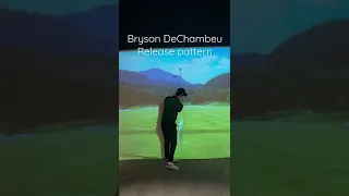 Bryson DeChambeau release pattern 🏌️ bow your left wrist then supinate and ride up the wall #shorts