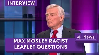 Max Mosley questioned over racist leaflet