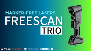 NEW FreeScan Trio - Marker-free Laser scanning, 98 Lines, Photogrammetry and more! #formnext