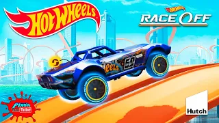 Hot Wheels Race Off New Cars Glow Wheels Muscle Set