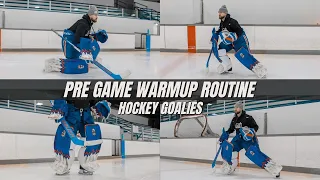 Hockey Goalie Pre-Game Warm Up Tutorial