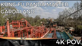 Kung Fu Panda Master front row POV 4K  - Gardaland Italy 2024