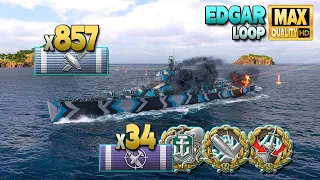 Super-cruiser Edgar: From "noob" to hero - World of Warships