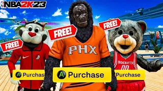 NBA 2K23 MASCOT GLITCH! FREE MASCOT GLITCH 2K23! MASCOT GLITCH FREE FILES ANY LEVEL  SEASON 7!