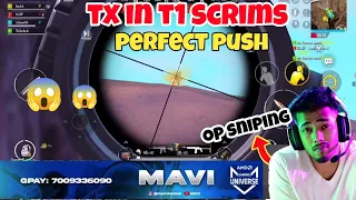 TX PERFRCT PUSH  🔥 | SCOUT OP SNIPING 🔥 | MAVI POV #tx #txscrims