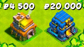 АККАУНТ ЗА 4 500₽ VS 20 000₽ В CLASH OF CLANS