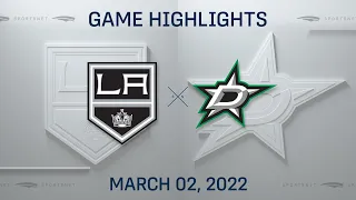 NHL Highlights | Kings vs. Stars - Mar. 2, 2022