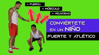 Ejercicios para niños de 10 a 15 años💪 [Te hará ganar fuerza y marcar el abdomen] rutina en vivo 🔴