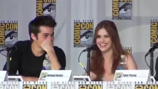 What was it like to kiss Dylan O'Brian   at the Teen Wolf panel SDCC 2013 online video cutter com 1