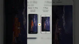 Redmi Note 11 Pro vs iPhone 7 Plus Pubg Speed Test💥 Which one is faster???#shorts