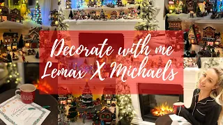 CHRISTMAS DECORATE WITH ME 2021 // LEMAX VILLAGE // Lauren Nicholsen