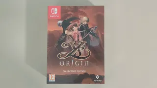 Ys Origin EU Collector Edition Nintendo Switch Unboxing Video