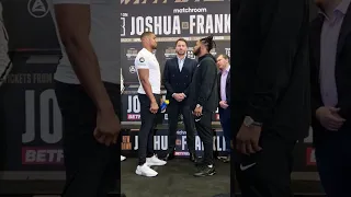 Anthony Joshua ICE COLD face-off with Jermaine Franklin | #shorts