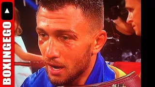 Lomachenko ADMITS he needs to WORK ON HIS DEFENSE after DESTROYING Miguel Marriaga