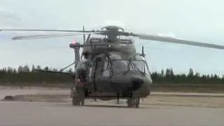 Swedish Armed Forces #43 - NH Industries NH90 [Hkp14] - Taxi and Takeoff at Pajala Airport