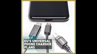 EU's universal phone charger plans  #Shorts