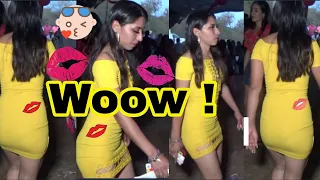 Madre mia !- cuanta elegancia en la chava de amarillo | Ajuchitlan del Progreso