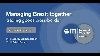 Managing Brexit together:  trading goods cross border. InterTradeIreland webinar.