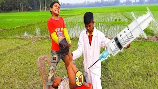 Whatsapp funny videos Verry Injection Comedy Video Stupid Boys Doctor Funny videos 2021 Ep 02