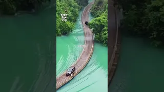 Can you drive on this bridge that's floating on water? #shorts