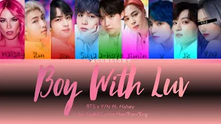 BTS x Y/N 'Boy With Luv' ft. Halsey Color Coded Lyrics Han/Rom/Eng