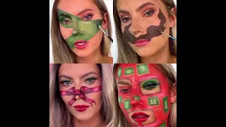 Christmas makeup🎄Christmas Makeup Tutorial🎄4 Amazing Christmas Makeup Ideas🎄Makeup Compilation 🥰