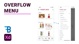 App Overflow Menu Animation | Adobe Xd | Blue Fin Design