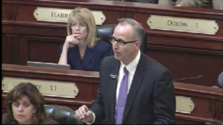 Idaho Rep. Ron Nate attempts to object to removal of Rep. Heather Scott from committees