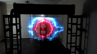 Fog Projection Screen Laser Light Show - Floating Neon